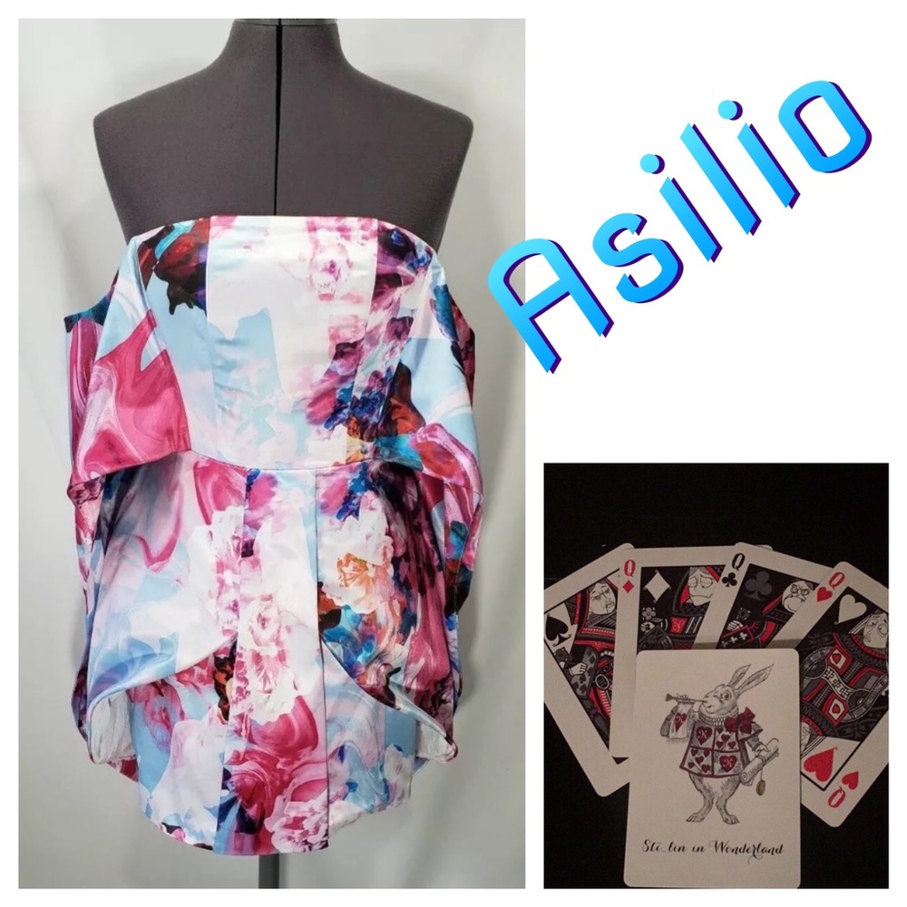 NWOT Asilio Monsters Ball Avant Garde Cape Dress S